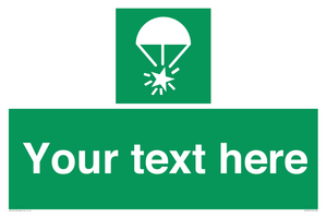 Custom sign safe condition Rocket parachute flare